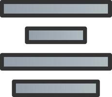 Align Center Vector Icon Design
