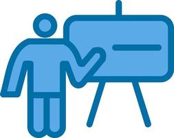 Chalkboard Teacher Vector Icon Design