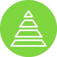 Pyramid Chart Vector Icon Design