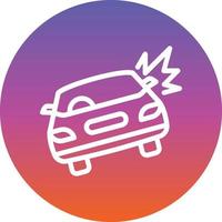 Car Crash Vector Icon Design