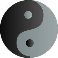 Yin Yang Vector Icon Design