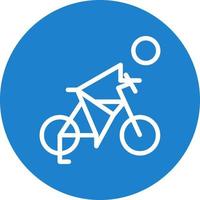 Biking Vector Icon Design