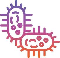 diseño de icono de vector de bacteria