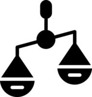 diseño de icono de vector izquierdo de escala de equilibrio