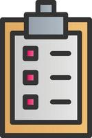 Clipboard List Vector Icon Design