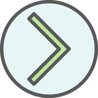 Chevron Circle Right Vector Icon Design