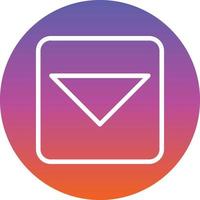 Caret Square Down Vector Icon Design