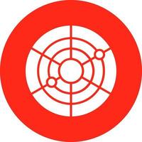 Radar Pie Chart Vector Icon Design