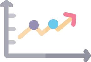 Upward Trend in Graph Vector Icon Design
