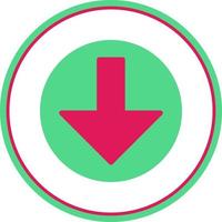 Arrow Alt Circle Down Vector Icon Design