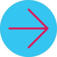 flecha círculo derecho vector icono diseño