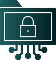 Data Encryption Vector Icon Design