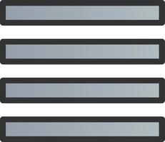 Align Justify Vector Icon Design
