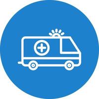 Ambulance Vector Icon Design