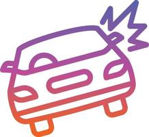 Car Crash Vector Icon Design