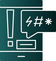 Cyber Bulling Vector Icon Design