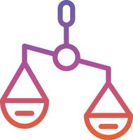 Balance Scale Right Vector Icon Design