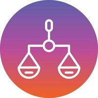 Balance Scale Vector Icon Design