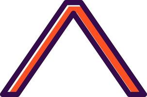 Angle Up Vector Icon Design