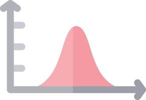 Bell Curve on Graph Vector Icon Design