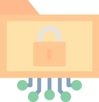 Data Encryption Vector Icon Design
