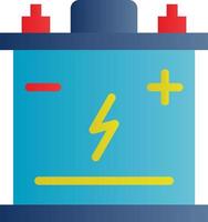 Car Battery Vector Icon Design