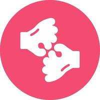 American Sign Language Interpreting Vector Icon Design