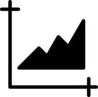 Chart Area Vector Icon Design