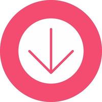 Arrow Circle Down Vector Icon Design