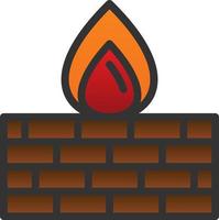 Firewall Vector Icon Design