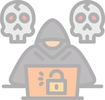 diseño de icono de vector de hacker