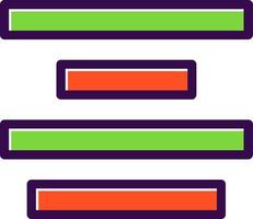 Align Center Vector Icon Design