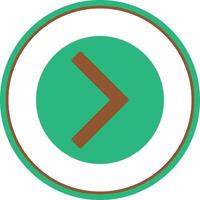 Chevron Circle Right Vector Icon Design