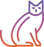 diseño de icono de vector de gato