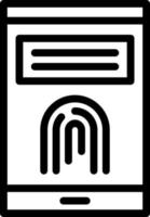 Finger Print Vector Icon Design