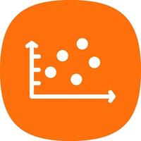 Scatter Graph Vector Icon Design