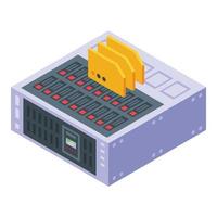 Drive data icon isometric vector. Card storage vector