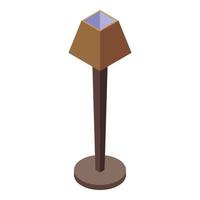 Home lamp icon isometric vector. Floor stand vector