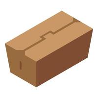 Cake box icon isometric vector. Food product vector