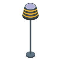 Light lamp icon isometric vector. Floor stand vector