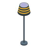 Light lamp icon isometric vector. Floor stand vector