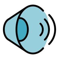 Operating system sound icon color outline vector
