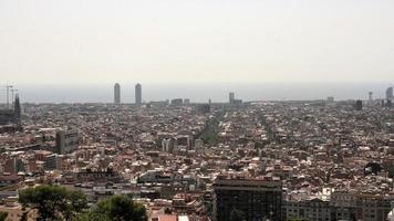 una vista de barcelona en españa foto