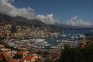 A view of Monaco Harbour in France photo