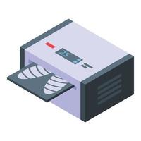 Fluorography printer icon isometric vector. Xray device vector