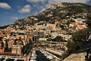 A view of Monaco Harbour in France photo