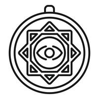 Japan amulet icon outline vector. Japanese amulet vector