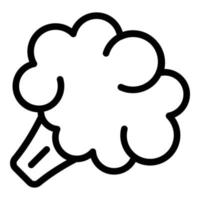 Diet broccoli icon outline vector. Run program vector