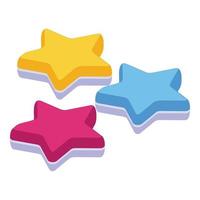 Jelly stars icon isometric vector. Candy bear vector