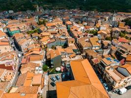 vista panorámica aérea del puerto de trapani, sicilia, italia. foto